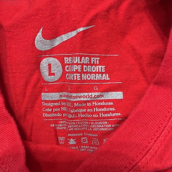 Me s Nike Patriots Just Do It T-shirt excellent worn condition Sz L - Picture 2 of 2